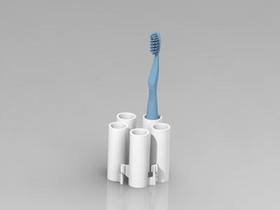 Modular Toothbrush Holder