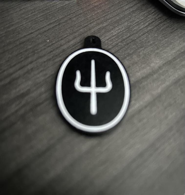 Twenty One Pilots Scaled and Icy Trident Logo Keychain (2021)