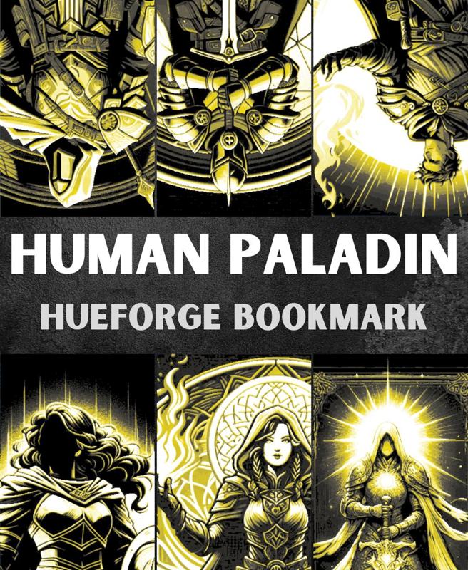 Human Paladin Bookmark (Male & Female)