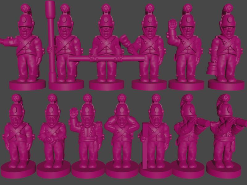 6-15mm Wurttemberg Foot Artillery Crew (1805) NAP-WU-2