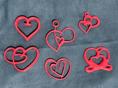 Heart in heart Pendants 