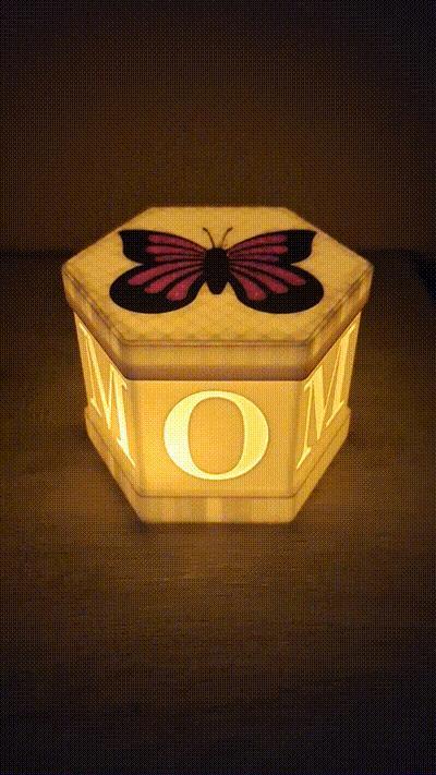 2in1. Gift box/lamp for Mom