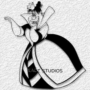 evil queen of hearts wall art alice in wonderland wall decor disney fanart