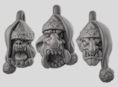 Christmas head tree decorations