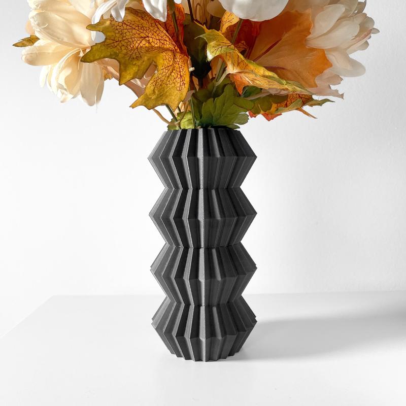 The Jun Vase, Modern and Unique Home Decor for Dried and Preserved Flower Arrangement  | STL File