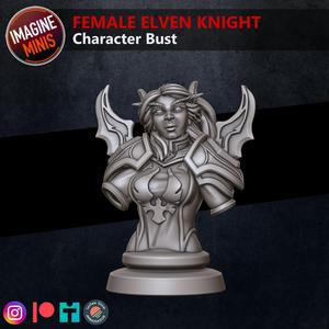 Character Bust - Female Elven Knight