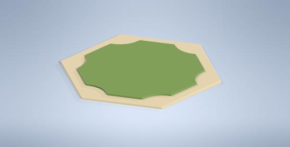 Catan Game plate blank