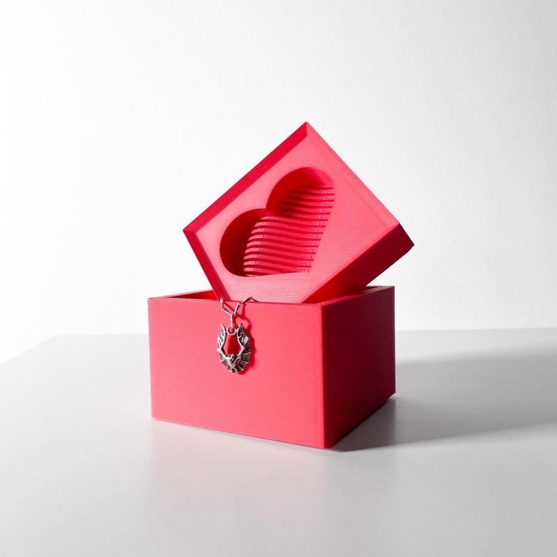 Valentine's Day Gift Box or Jewelry Holder  | Modern Heart Gift Box
