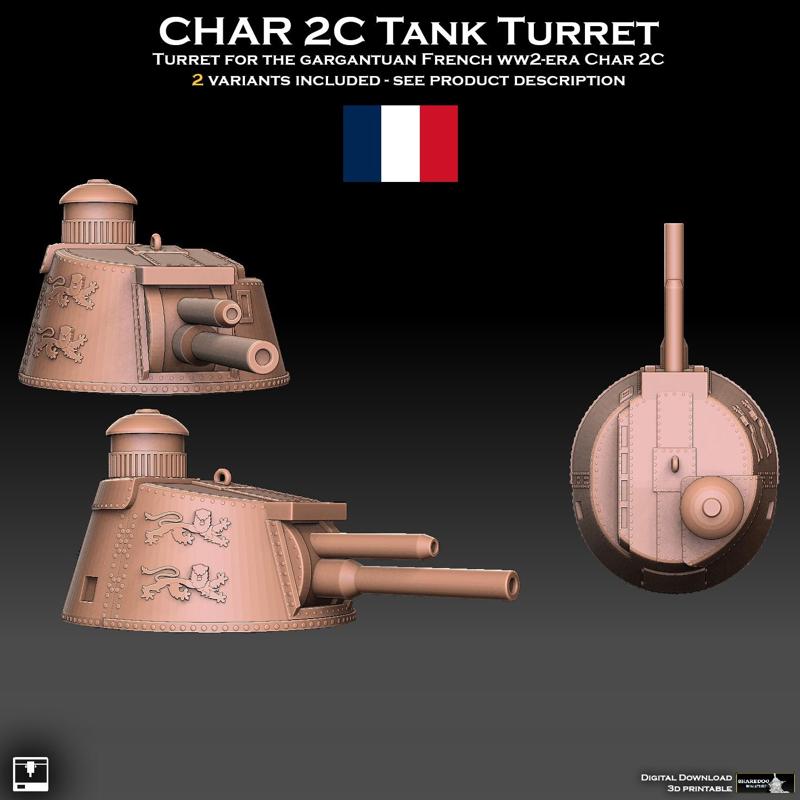 Char 2C Tank Turret
