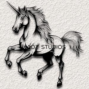 unicorn wall art magical horse wall decor fantasy decoration mythical beast