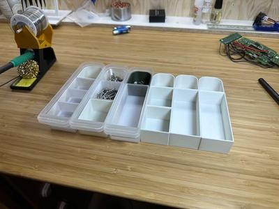 Drawer divider bins - Iris drawer organizer - parametric