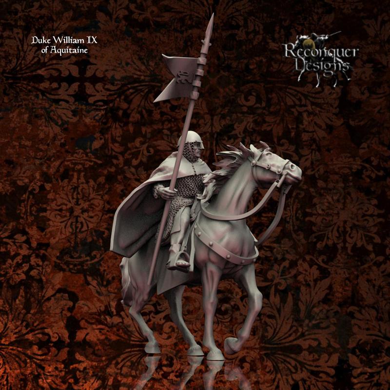 15mm Duke William IX of Aquitaine