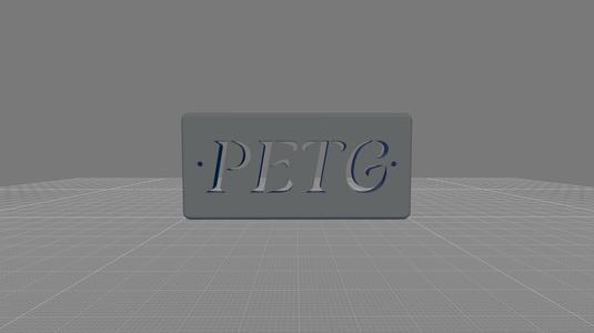 PETG Name plate, with screw holes