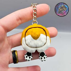 Corgi Butt Clicker Keychain