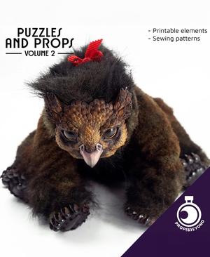 Owlbear Familiar - Printable Familiar and Sewing Patterns