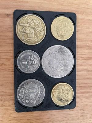 Australian coin holder - credit card