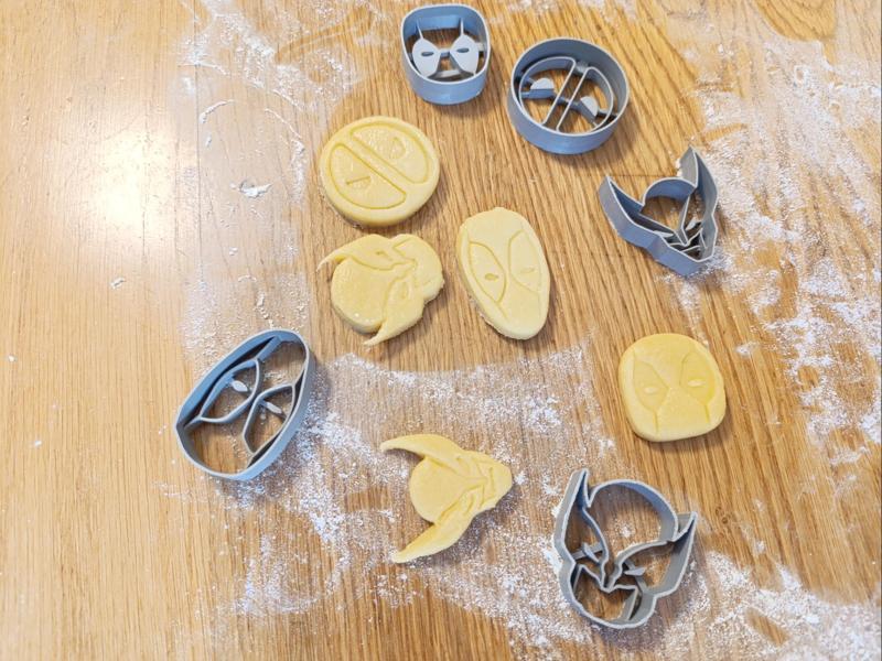 Deadpool-themed cookie cutters