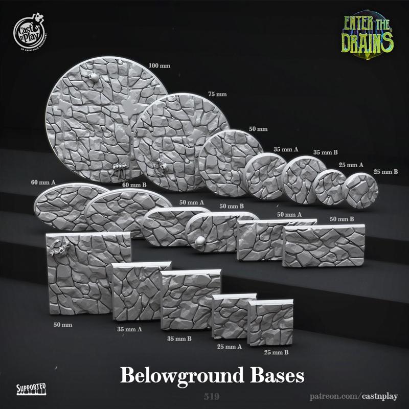 Belowground Bases (Pre-Supported)