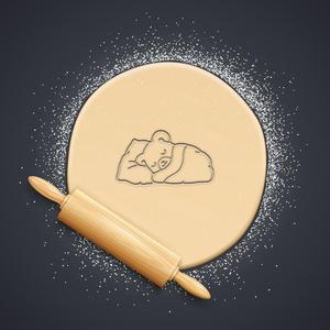 Sleeping Bear Cookie Cutter, Biscuit Cutter