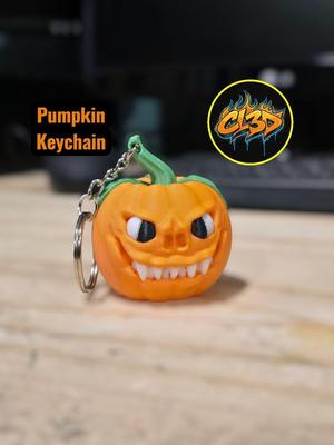 Scary Pumpkin Keychain