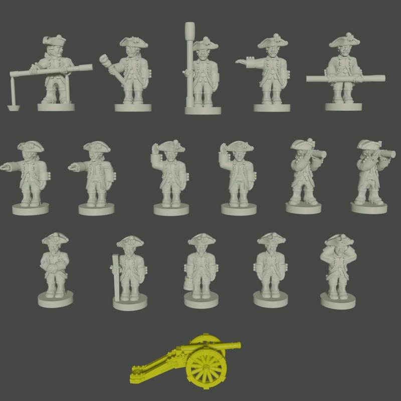 6-15mm SYW Saxon Artillery & Crews (SYW-SA-2)