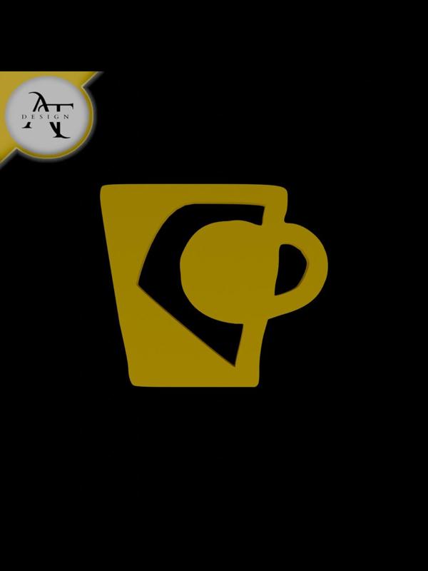 Simple Coffee Cup Symbol - 2D Art