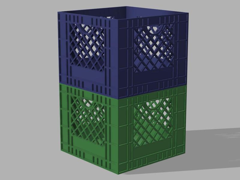 Stackable Milk Crate