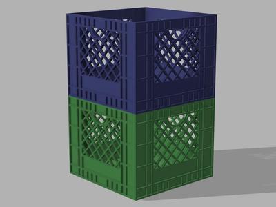 Stackable Milk Crate