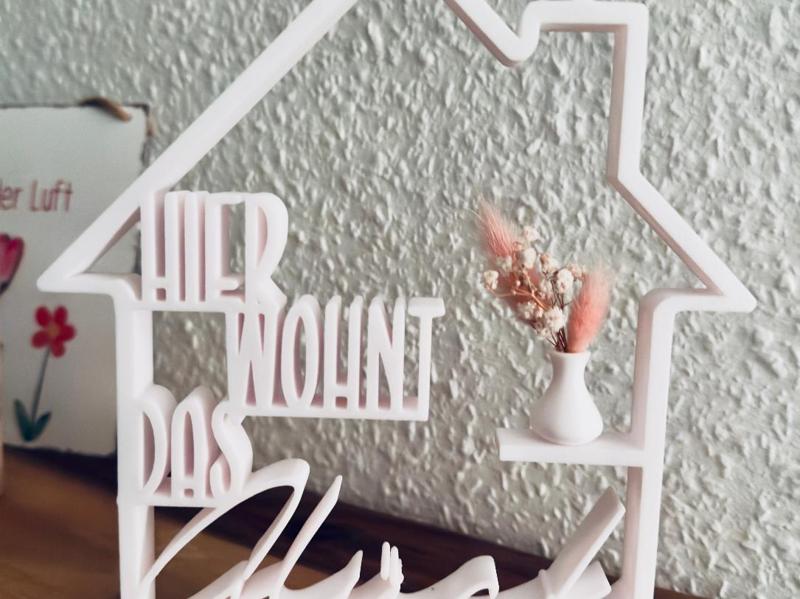 Happiness lives here decorative element