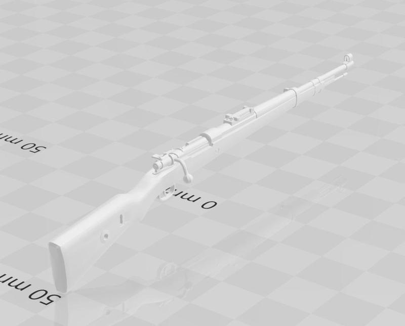 1/12 scale Kar98K for Anime figure kits