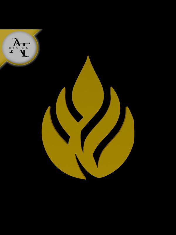 Simple Flame Symbol - 2D Art