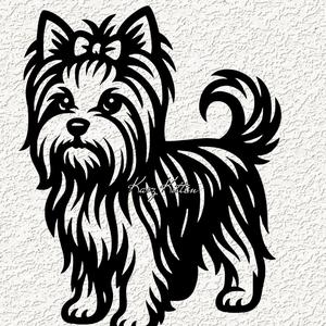 yorkshire yorkie terrier puppy dog wall art home decor