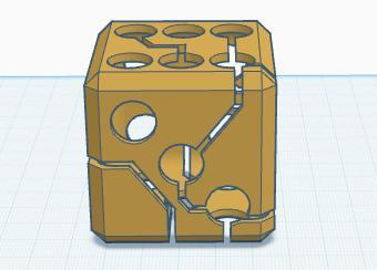 Hollow electric dice