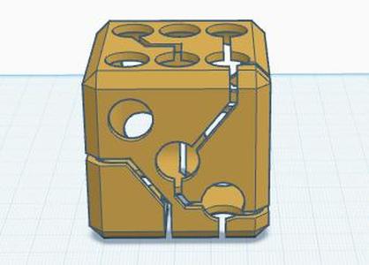 Hollow electric dice