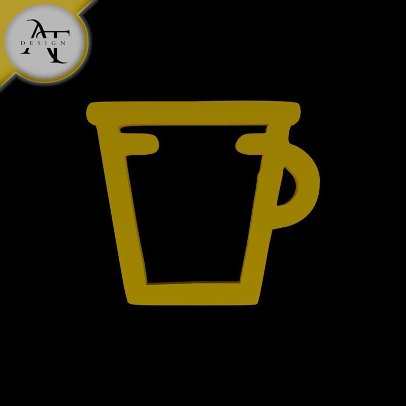 Simple Coffee Cup Symbol - 2D Art
