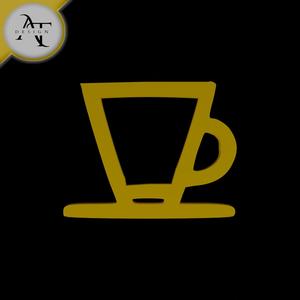 Simple Coffee Cup Symbol - 2D Art