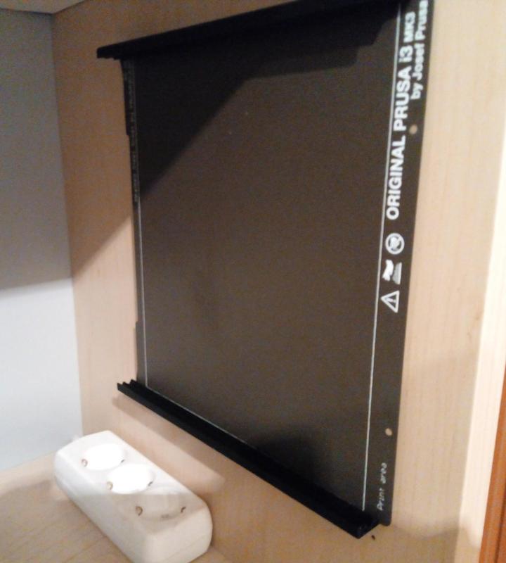 print sheet holder - Druckblech-Halterung für Wandmontage