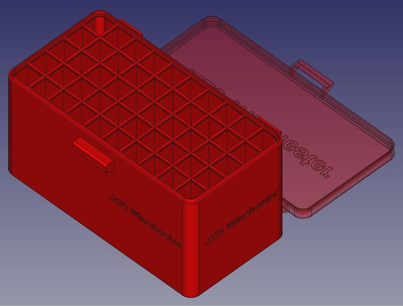 .225 Winchester, Head Up, Snug Snap Latch Modular Ammo Box