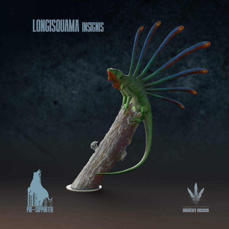 Longisquama insignis : Long-scaled Lizard