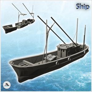 Long modern fishing boat (5) - Cold Era Modern Warfare Conflict World War 3