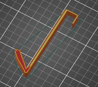 Door hook 14mm for hanging stuff