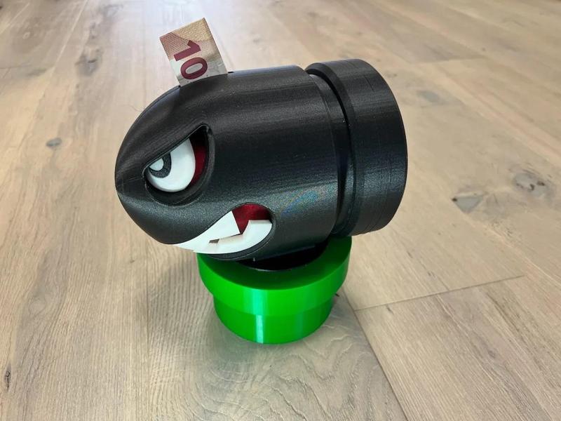 Bullet-Banzai Bill - piggy bank