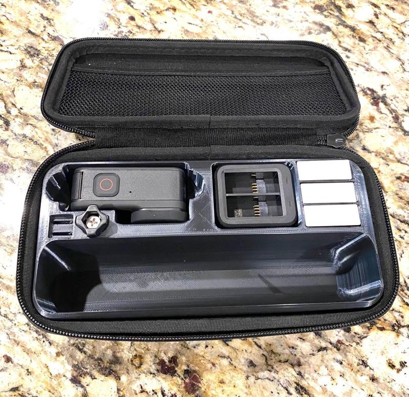 GOPRO 13 12 11 10 9 CASE ORGANIZER INSERT INLAY for VOLTA, HANDLER, or mini tripod