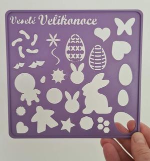 Easter stencil drawing / Šablona na kreslení pro Velikonce