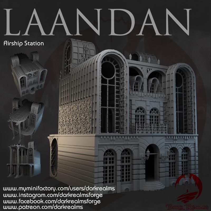 Dark Realms - Laandan Steamtown - Airship Station