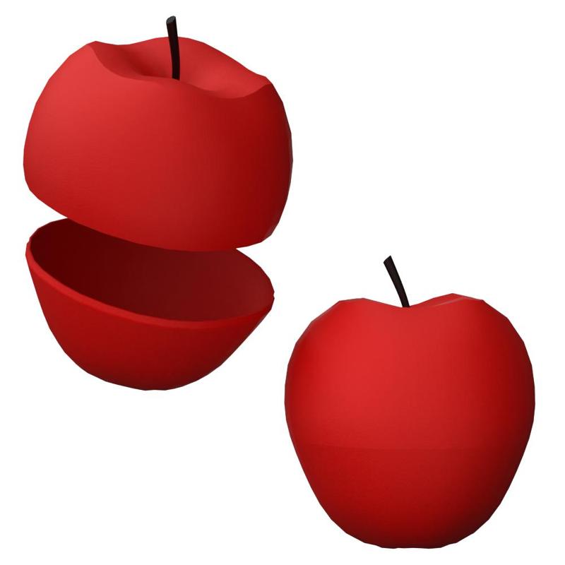 APPLE SHAPED 2 PIECE HOLDER
