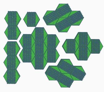 Farm Field Crop Rows with Hex Base