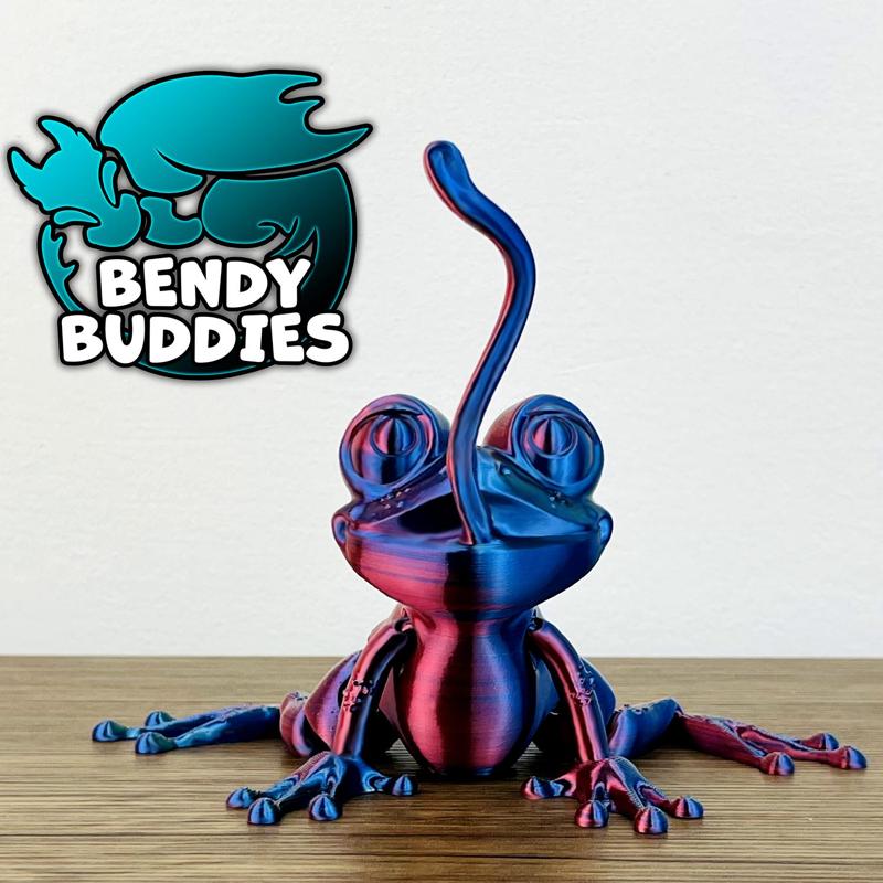 Froggy Frog Tongue / Toad Articulated / Print-in-Place Marsh Reptile / Cute Swamp Dweller / Jungle Creature