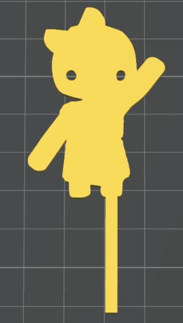 Cake Topper Featuring Character from Wobbly Life