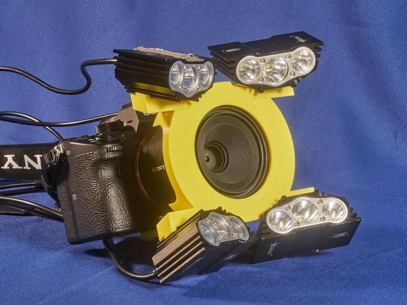 Sony 50 mm macro lens and lighting for macro video